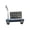 Blue, variant on QSTDGVPW 1/64 Miniature Hand Truck Garage Ornament with Cargo Storage Box Mini Dolly Cart Red
