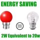 thumbnail image 4 of Set of 20 color led bulbs b22 bayonet bulbs 2w Red, Yellow, Orange, 4 of 5