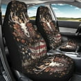 thumbnail image 4 of Yuyamidu Deer Car Seat Covers for Men Women USA Flag Patriotic Auto Front Seats Covers Car Accessories Set Fits for SUV, Sedan, Truck, 4 of 6