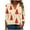 Beige, variant on Womens Christmas Tops 3/4 Length Sleeve V Neck Pullover Shirt Cute Christmas Print Tunic Blouses Casual Raglan Outfits (XL, Black)