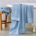thumbnail image 4 of Simpli-Magic 100% Organic Cotton Luxury Bathroom Towel Set for Hotel & Spa, 8-Piece, Blue, 4 of 4