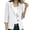White#womens summer blazers and jackets, variant on Brnmxoke Womens Cotton Blazer Summer Casual Long Sleeve Loose Lapel Collar Button Front Business Workout Blazer Jackets with Pockets Beige,XXL