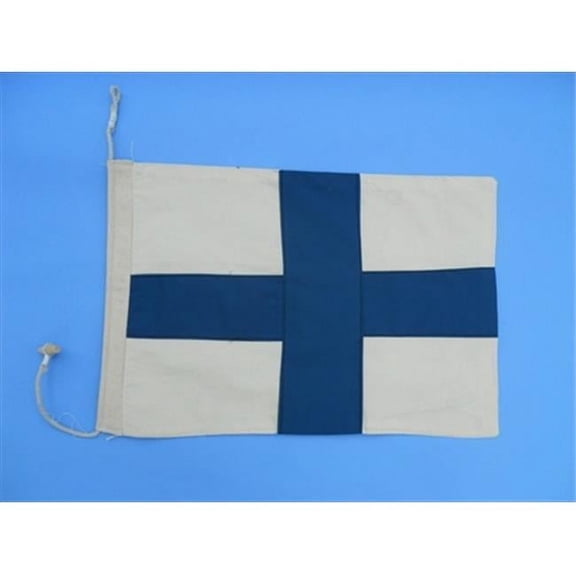 Handcrafted Model Ships Letter X Cloth Nautical Alphabet Flag - 20 in. Decorative Accent