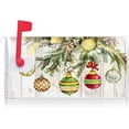 thumbnail image 2 of Christmas Ornament Baubles Decoration Mailbox Cover with Magnetic Strip Winter Mailbox Wraps Post Letter Box Cover Standard Size 21" X 18" for Garden Outdoor Yard Decor, 2 of 6