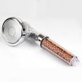 thumbnail image 5 of Monstrate Cabezal de ducha de baño, boquilla de ducha de ahorro, 3 modos de chorro ajustable, cabezal de ducha de mano, filtro de aniones para SPA de Juegos de accesorios de baño claro Monstrate JJ10545-02B, 5 of 5