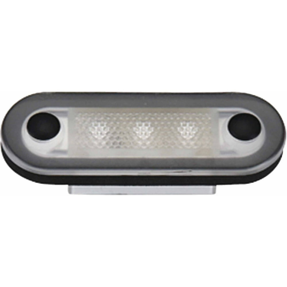 Aqua Signal 3LED Oval Lights with Stainless Steel Cover White 1642007