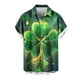 thumbnail image 2 of Blusa y camisa de manga corta con cuello vuelto para hombre, blusa informal de moda con cuello vuelto, blusa estampada de manga corta con botones, blusa de poliéster para hombre, 2 of 4
