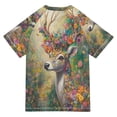 thumbnail image 2 of YAZAOO Summer T-shirt Sunscreen Floral Majesty in The Forest Pattern Swim Tops, 2 of 6