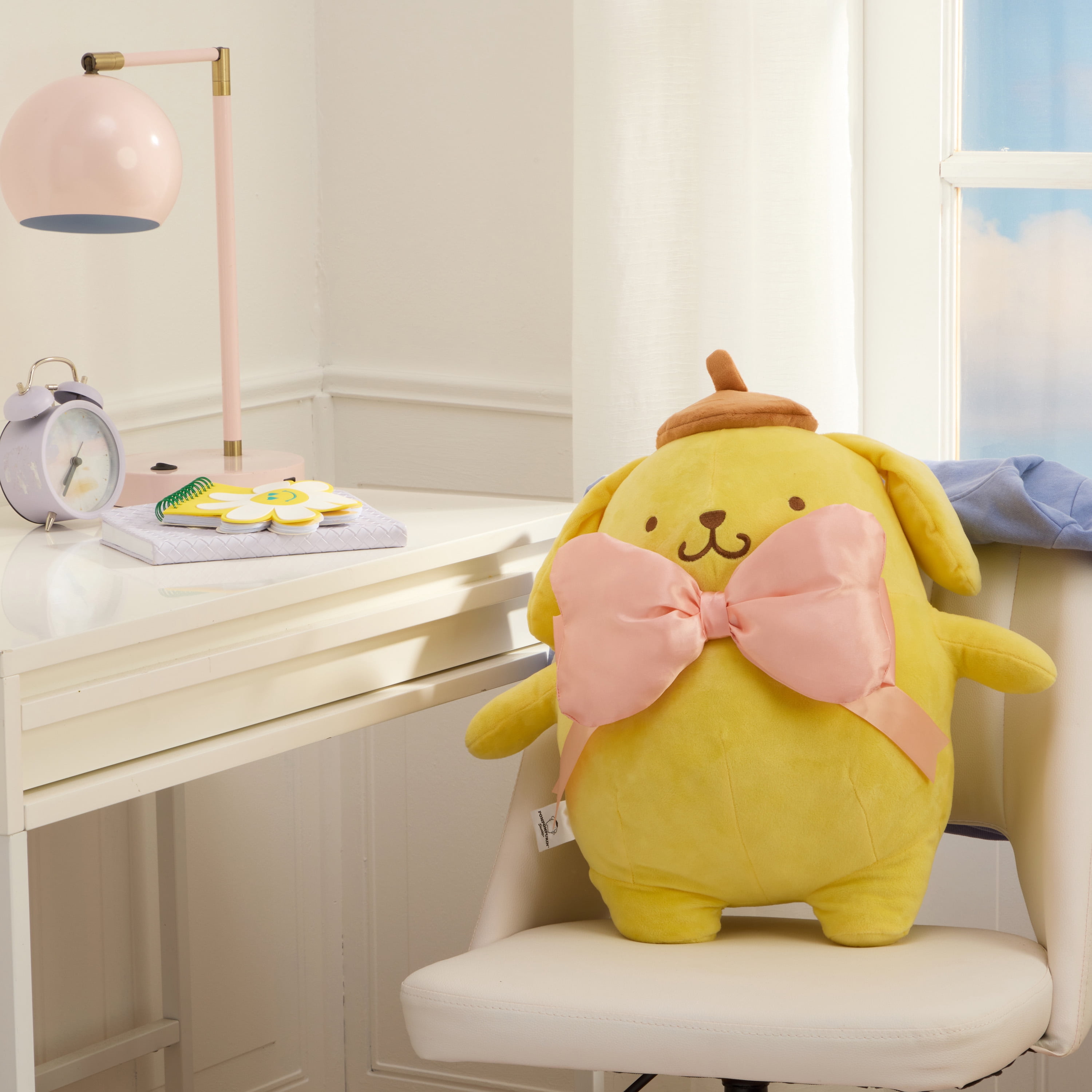 Pompompurin Kids Bedding Plush Cuddle and Decorative Pillow Buddy, Sanrio