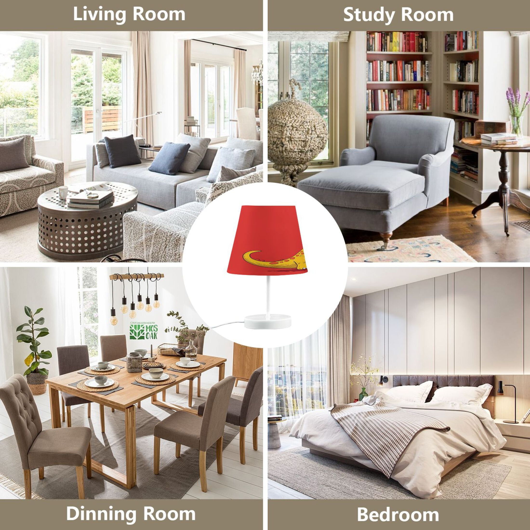 Table Lamp Medium 7.9x11.8 Inches Table Lamps Night Light Tools & Home Improvement Bedroom Lamp Guest Room Lamp Study Lamp Office Lamp Yellow Dinosaur