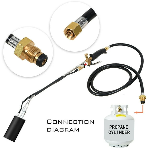 Propane Torch Weed Burner Roofing Heating Torch Electronic Ignitor with