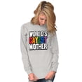 thumbnail image 4 of Worlds Gayest Mother Queer Mom Women Plus Size Long Sleeve Graphic Tee Brisco Brands 2X, 4 of 5