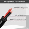 thumbnail image 3 of 16 Gauge Electrical Wire 2 Conductor，16 AWG Electrical Wire Stranded PVC Cord Oxygen-Free Copper Cable，50FT Pure Copper Hookup Wire Cord for LED Lamp Lighting Strips Automotive, 3 of 6