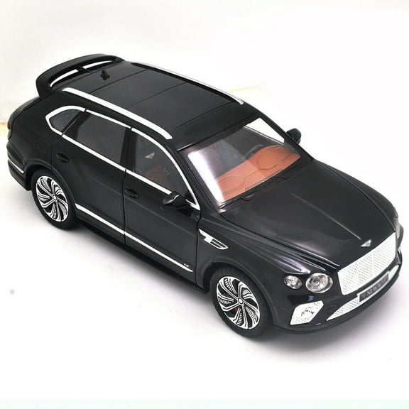 "1:24 scale Bentley Bentayga alloy die-cast car model with opening doors, lights, sound and spring-back function. Boys' toy car, children's birthday gift.  "