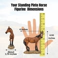 thumbnail image 4 of Standing Brown Horse Figurine - Collectible Horse Sculpture for Home and Office Decor, Hand-Painted Resin Animal Ornament - Decor for Desk and Bookshelf for Horse Lovers, 4 of 8