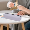 thumbnail image 6 of CoreLiving Large Pencil Case Oxford Cloth Construction Simple Solid Zipper Pencil Bag for Art Supplies Makeup Brushes Office Supply Storage Organizer 1 Count, 6 of 7