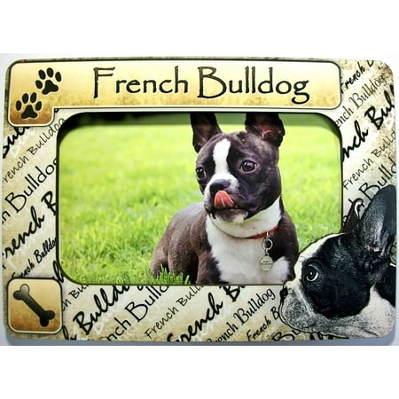 - French Bulldog Dog Breed Picture Frame Fridge Magnet