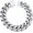 b. 14mm width-steel 7.5 Inches, variant on Stainless Steel Cuban Link Bracelet for Men, 5mm/7mm/9mm/12mm Width, 7.5"/8.3"/9" Length, Black/18K Gold Plated Chain Wrist Bracelets for Men, with Gift Box