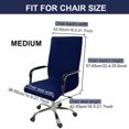thumbnail image 6 of PiccoCasa Stretchy Office Chair Slipcover Swivel Computer Chair Cover, Navy Blue Medium, 6 of 6