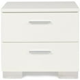 thumbnail image 3 of New Classic Furniture Sapphire Solid Wood 2-Drawer Nightstand in White, 3 of 7