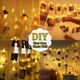 thumbnail image 2 of 50 LED Photo Clip String Lights, Fairy Lights with Clips, Lights with Clips for Pictures, Polaroid Lights with Clips for Bedroom & Dorm Room Decoration, 2 of 8