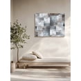 thumbnail image 5 of Gray Geometric Wall Art for Living Room, Canvas Picture Wall Decor for Bathroom Bedroom, Modern Abstract Art Block Painting Artwork for Office Kitchen Hallway Dining Room Home Decorations 12"x16", 5 of 8