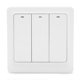 thumbnail image 4 of Interruptor de luz inteligente de pared, botón pulsador, fuego único, 3 entradas, 600W, PC para TUYA AC 100?240VWifi, 4 of 8