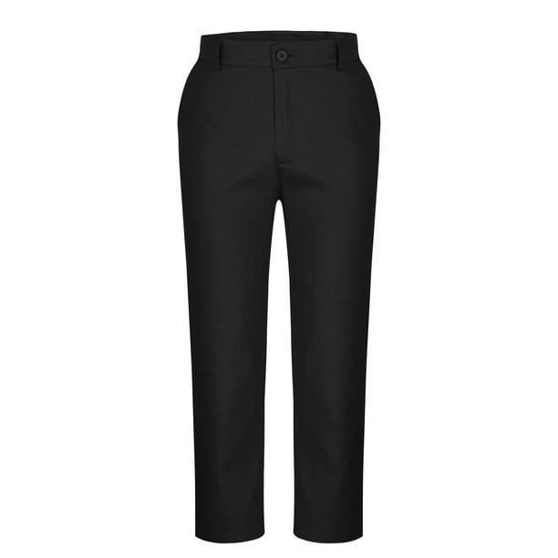 XZNGL Casual Pants for Men, Tapered Fit Mid Waist Button Closure