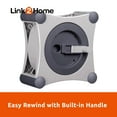 thumbnail image 5 of Link2Home 35 Ft Extension Cord Reel, 4 Outlets, Circuit Breaker, Grey, 5 of 10