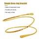 thumbnail image 3 of Puños de brazo Chicas jóvenes Joyería punk Estilo simple Pulsera de brazo superior Decoración del cuerpo Pulsera de moda para adultos Brazaletes Adecuado para decoración de vestidos Oro Inevent AP009112-01B, 3 of 7