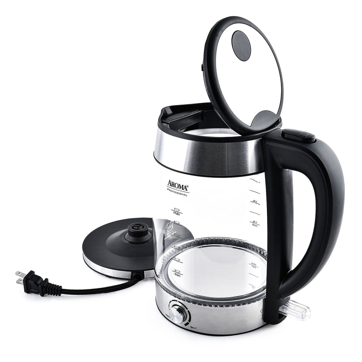 Chigo Glass Electric Steam Tea Maker Kettle with Stainless Steel Filter 1L  220V