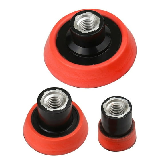 Ciwanning M14 Threaded 1" 2" 3" Hook and Looping Polishing Buffing Pad Backing Pad Plates for Angles Grinder Accessories Sanding