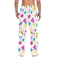 thumbnail image 4 of FORMRS Mens Pajama Pants with Pockets Sleepwear Lounge Bottoms Sizes S-2XL, Purple Abstract Shapes, 4 of 7