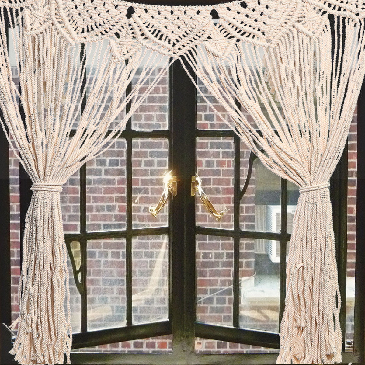 Macrame Wall Hanging Tapestry Room Home Door Window Curtain Wedding Backdrops 