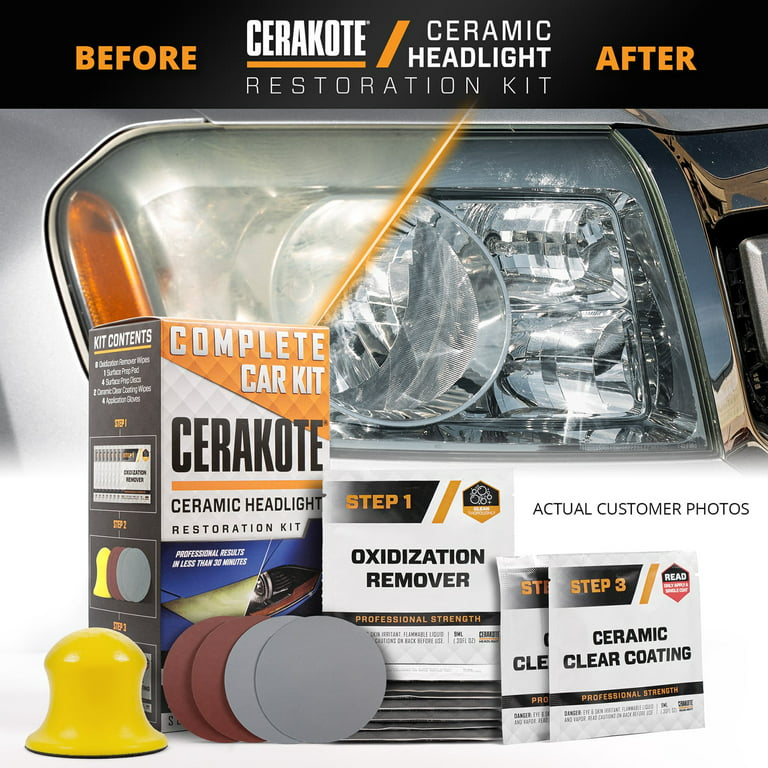 Finally got around to using the Cerakote headlight restoration kit.