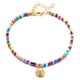 thumbnail image 1 of Tobilleras para mujer, tobilleras de estilo bohemio con cuentas de colores, tobillera con colgante de vieira de aleación, colgante de moda, 1 of 3