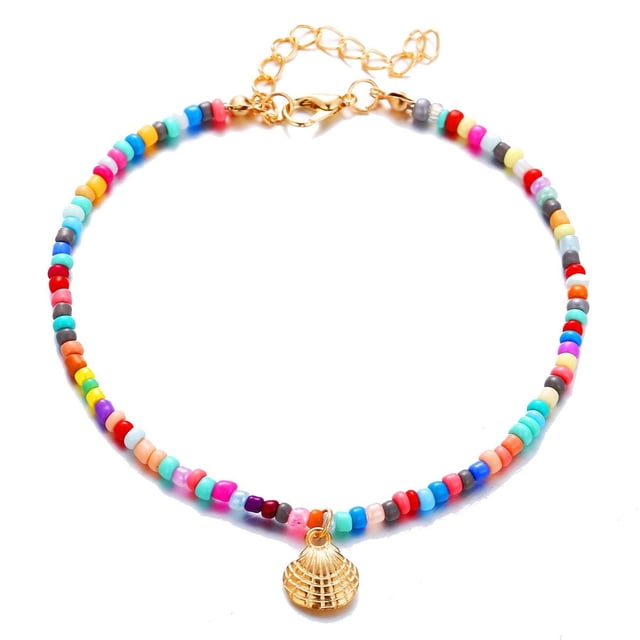 TopLLC Chevilles de Style Bohème Couleur Perlée Cheville, Pendentif en Alliage Rétro Cheville Pendentif Fashion