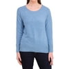 Ellen Tracy Women's Long Sleeve Pullover (XXL, Bluebell)