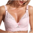 thumbnail image 3 of Bxsruta Women's Lace Longline Underwire Bra Everyday Support Adjustable Straps, 3 of 6