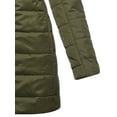 thumbnail image 5 of Ma Croix Womens Winter Lightweight Poly Down Puffer Hooded Parka Coat, 5 of 9