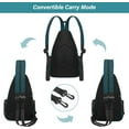 thumbnail image 3 of MOSISO Sling Backpack Travel Hiking Daypack, Crossbody Convertible Sling Bag with Front Pocket One Shoulder Chest Bag, 3 of 7