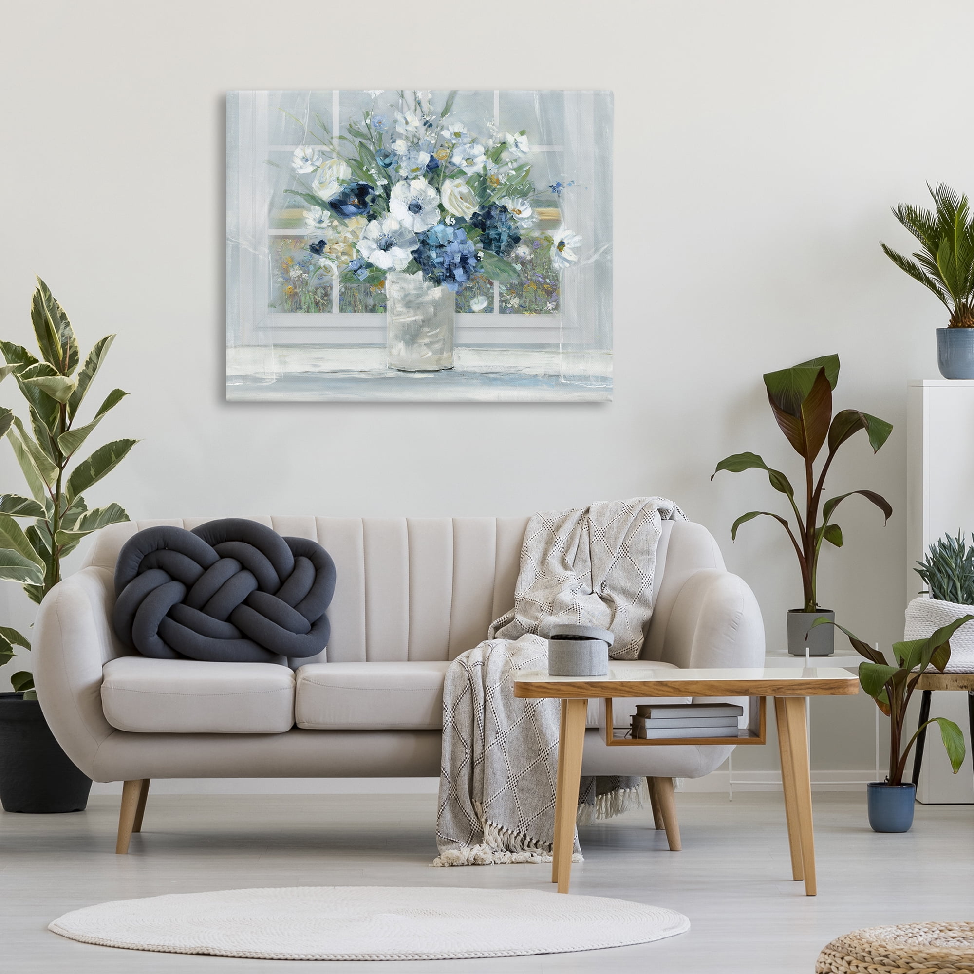 Stupell Industries Blue Hydrangea & Anemone Bouquet Canvas Wall Art, design by Sally Swatland