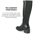 thumbnail image 2 of Journee Collection Womens Morgaan Tru Comfort Foam Extra Wide Calf Stacked Heel Knee High Boots, 2 of 7