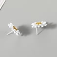 thumbnail image 7 of Yesbay Women Painting Daisies Flower Ear Stud Earrings Piercing Jewelry Gift, 7 of 7