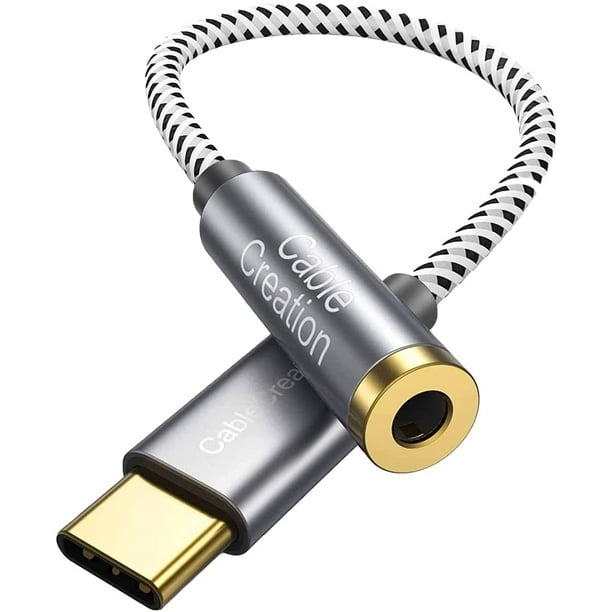 Adaptateur Audio USB vers Prise Jack 3,5 Mm, Câble Convertisseur TRRS USB A  vers 3,5 Mm, Câble USB vers AUX Compatible avec Casque, PC Windows