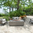 thumbnail image 2 of Elementi Andes Propane Fire Pit for Outside Outdoor Firepit Table with Internal Tank Holder Firepit Concrete Rectangular Fire Table Patio Heater Fireplace 60,000 BTUs - Light Grey, 66 x 32 Inches, 2 of 11