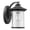 Clear, variant on 10 in. Lighting Liam Transitional 1 Light Black Outdoor Wall Sconce - Textured Black