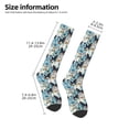 thumbnail image 5 of Daiia Sports Socks Butterflys Printed Novelty Crew Socks for Men Women Knee High Socks Cotton Socks Soft & Breathable Support Unisex Socks, 5 of 9