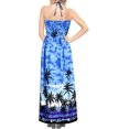 thumbnail image 3 of HAPPY BAY Women's Ruffle Tube Top Maxi Evening Dress Strapless Dresses for Women One Size Cobalt_AB153, 3 of 3