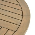 thumbnail image 5 of GDF Studio Wisner Outdoor Acacia Wood 3 Piece Bistro Set, Gray, 5 of 9